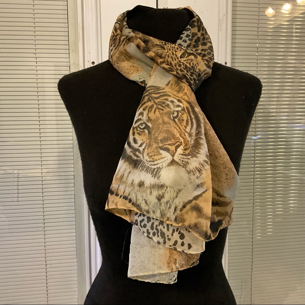 Scarf - Chiffon - rectangle - 62” x 17”